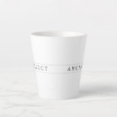 ARCHITECT Latte Tasse / Schwarz (Vorderseite)