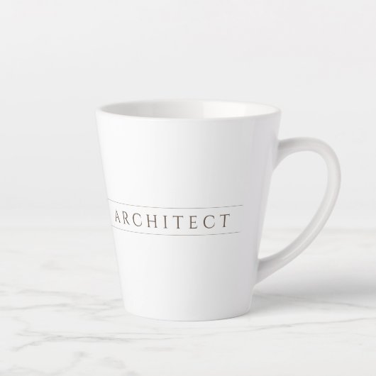 ARCHITECT Latte Tasse / Sepia (Rechts)