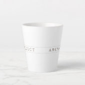 ARCHITECT Latte Tasse / Sepia (Vorderseite)