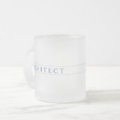 ARCHITECT Mattiert Glass Tasse / Navy Blue (Vorderseite Links)