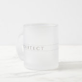 ARCHITECT Mattiert Glass Tasse / Sepia (Vorderseite Links)