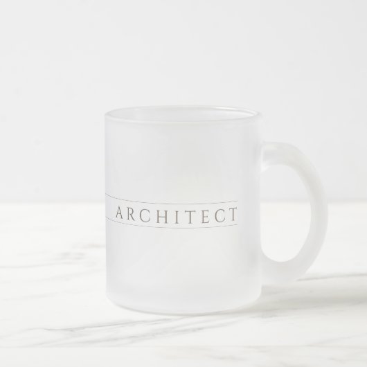 ARCHITECT Mattiert Glass Tasse / Sepia (Rechts)