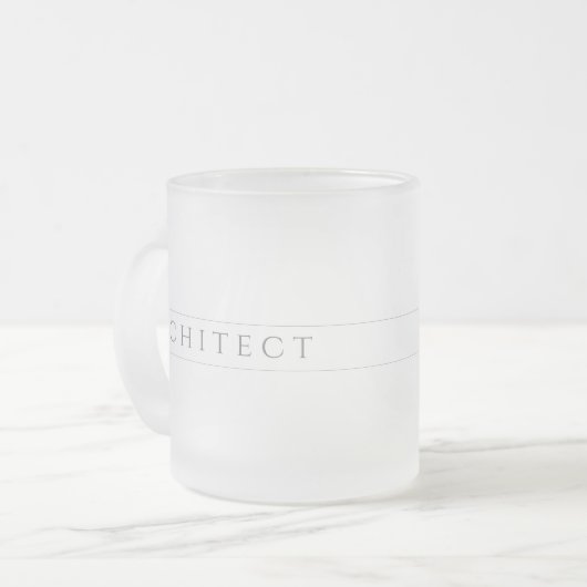 ARCHITECT MATTIERTE TASSE (Vorderseite Links)