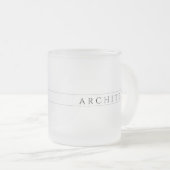 ARCHITECT Mattiertes Glas Tasse / Schwarz (VorderseiteRechts)