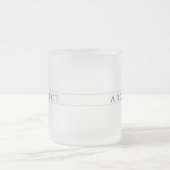 ARCHITECT Mattiertes Glas Tasse / Schwarz (Mittel)