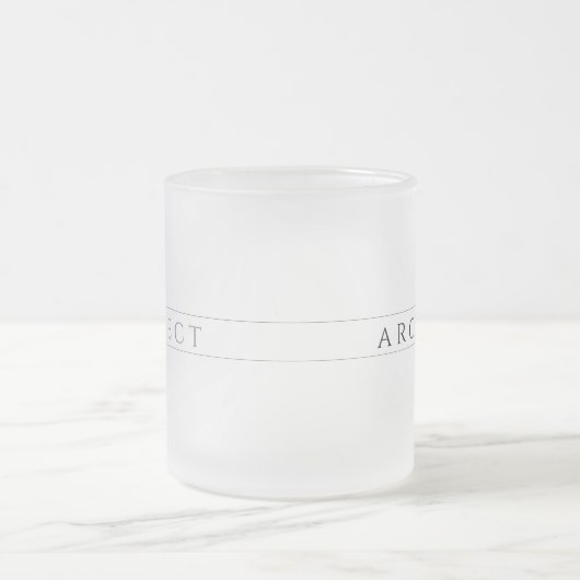 ARCHITECT Mattiertes Glas Tasse / Schwarz (Mittel)
