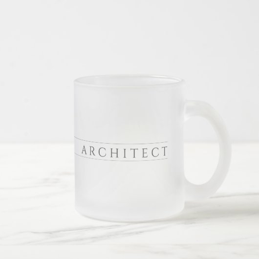 ARCHITECT Mattiertes Glas Tasse / Schwarz (Rechts)