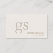 Architect Monogram Professional Visitenkarte (Vorderseite)