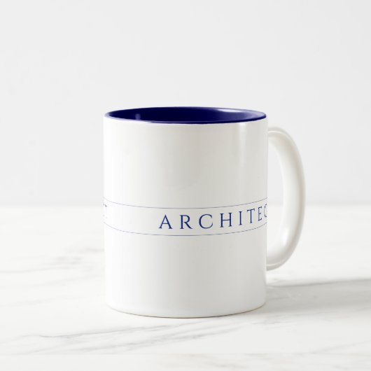 ARCHITECT Navy Zwei-Tone-Tasse Zweifarbige Tasse (VorderseiteRechts)