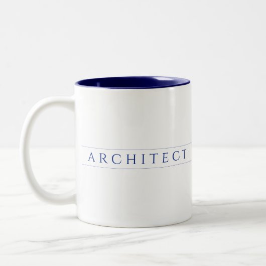 ARCHITECT Navy Zwei-Tone-Tasse Zweifarbige Tasse (Links)