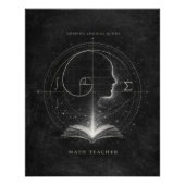 Architect of Future Minds Math Teacher Art Poster (Vorderseite)