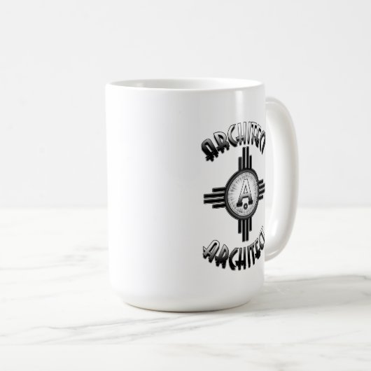 Architect Retro - Architekturmesse Kaffeetasse (VorderseiteRechts)