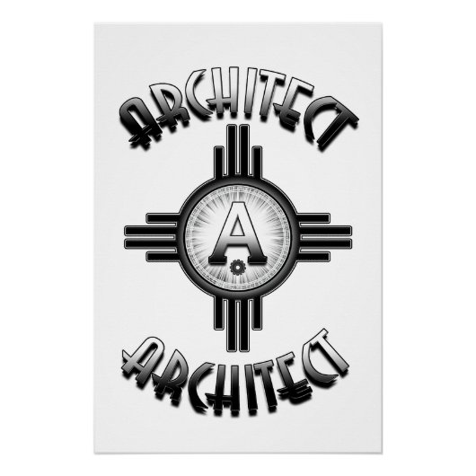 Architect Retro - Architekturmesse Poster (Vorderseite)