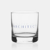 ARCHITECT Rocks Glass / Navy Blue Whiskyglas (Rückseite)