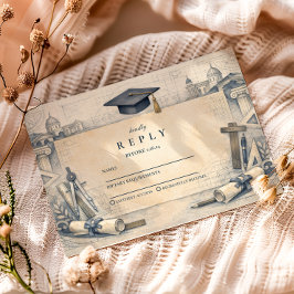 Architect Student Graduation Design RSVP Karte