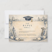 Architect Student Graduation Design RSVP Karte (Vorderseite)