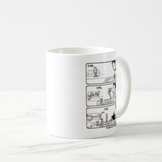 Architect Student Hard Life Cup Kaffeetasse (VorderseiteRechts)