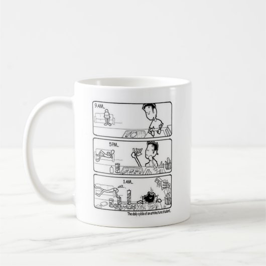 Architect Student Hard Life Cup Kaffeetasse (Links)