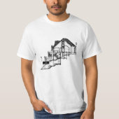 Architect T - Shirt - Blueprint Design T-Shirt (Vorderseite)