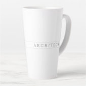 ARCHITECT Tall Latte Tasse / Grau (Rechte Ecke)