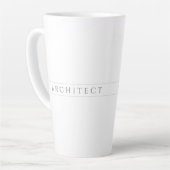 ARCHITECT Tall Latte Tasse / Grau (Linke Ecke)