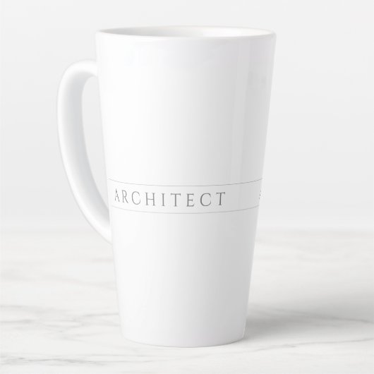 ARCHITECT Tall Latte Tasse / Grau (Linke Ecke)