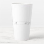ARCHITECT Tall Latte Tasse / Grau (Vorderseite)