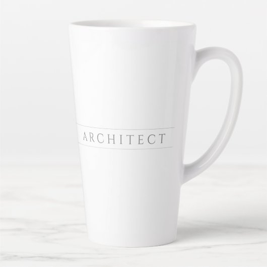 ARCHITECT Tall Latte Tasse / Grau (Rechts)