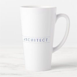 ARCHITECT Tall Latte Tasse / Marine