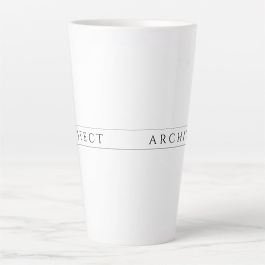 ARCHITECT Tall Latte Tasse / Schwarz (Vorderseite)
