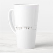 ARCHITECT Tall Latte Tasse / Sepia (Linke Ecke)
