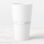ARCHITECT Tall Latte Tasse / Sepia (Vorderseite)