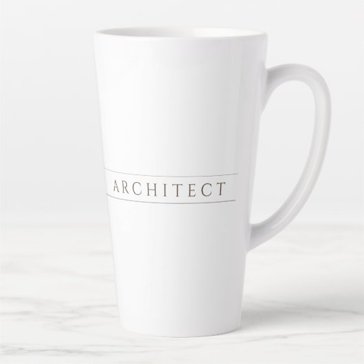 ARCHITECT Tall Latte Tasse / Sepia (Rechts)