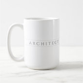 ARCHITECT Tall Weiße Tasse / Grau (Links)