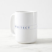 ARCHITECT Tallorweiße Tasse / Navy Blue (Vorderseite Links)