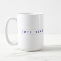 ARCHITECT Tallorweiße Tasse / Navy Blue
