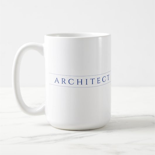 ARCHITECT Tallorweiße Tasse / Navy Blue (Links)