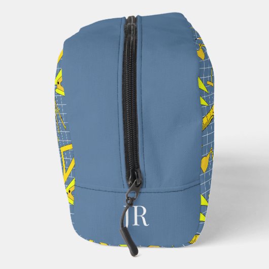 Architect Tools Patterned Monogram Waschbeutel (Rechts)