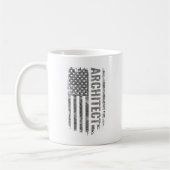 Architect USA Flag Distressed design Kaffeetasse (Links)