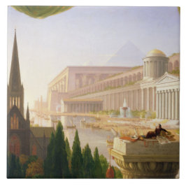Architect's Dream (von Thomas Cole) Fliese