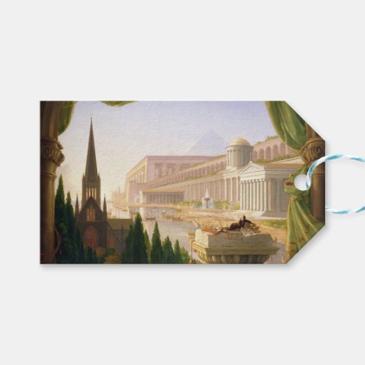 Architect's Dream (von Thomas Cole) Geschenkanhänger (Vorderseite (Horizontal))