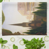 Architect's Dream (von Thomas Cole) Geschirrtuch (Gefaltet)