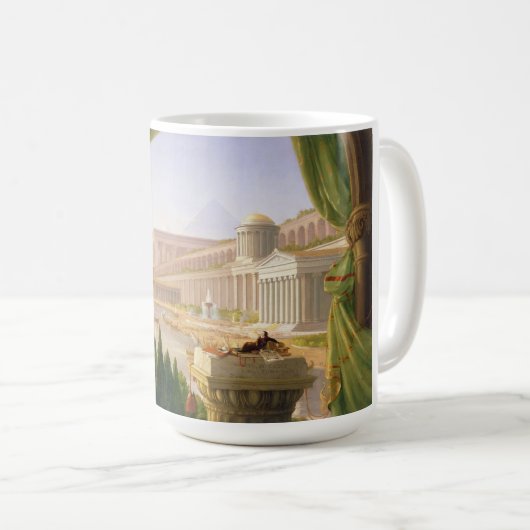 Architect's Dream (von Thomas Cole) Kaffeetasse (VorderseiteRechts)