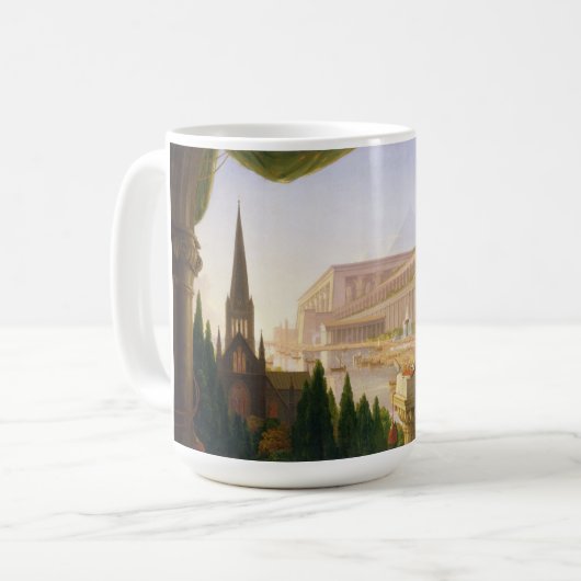 Architect's Dream (von Thomas Cole) Kaffeetasse (Vorderseite Links)