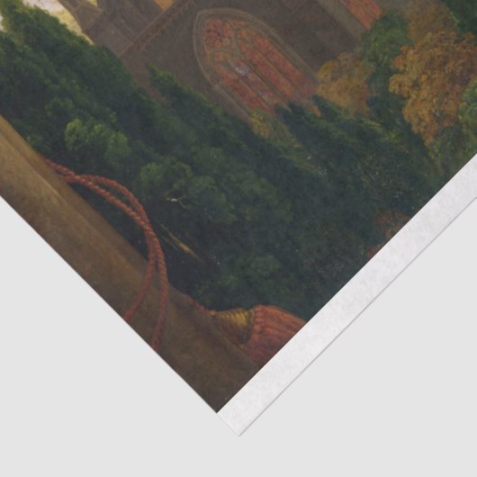 Architect's Dream (von Thomas Cole) Seidenpapier (Ausschnitt)