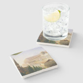 Architect's Dream (von Thomas Cole) Steinuntersetzer (Seitenansicht)