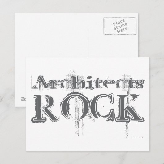 Architects Rock Postkarte (Vorne/Hinten)