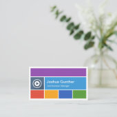 Architectur-Manager - Moderner Stil für die flache Visitenkarte (Stehend Vorderseite)