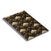 Architectural Art Deco | Classic Black Gold Notizblock (Rechte Seite)