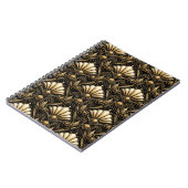 Architectural Art Deco | Classic Black Gold Notizblock (Linke Seite)
